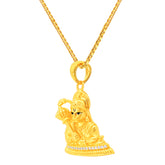 22K Gold Hanuman Pendant